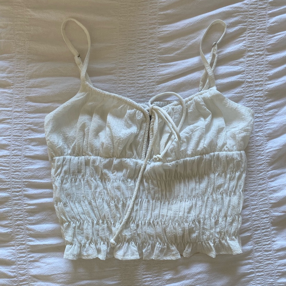 Ruched Crop Top - Picture 2 of 3